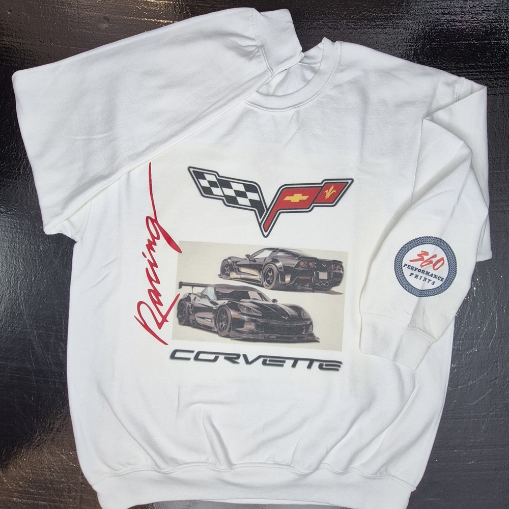 White Corvette Racing Sweatshirt